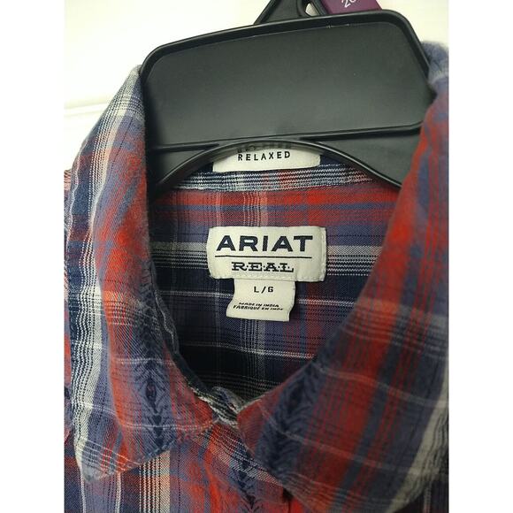 Ariat Real Billie Woman's L Long Sleeve Western Collared Button Shirt - Picture 3 of 9